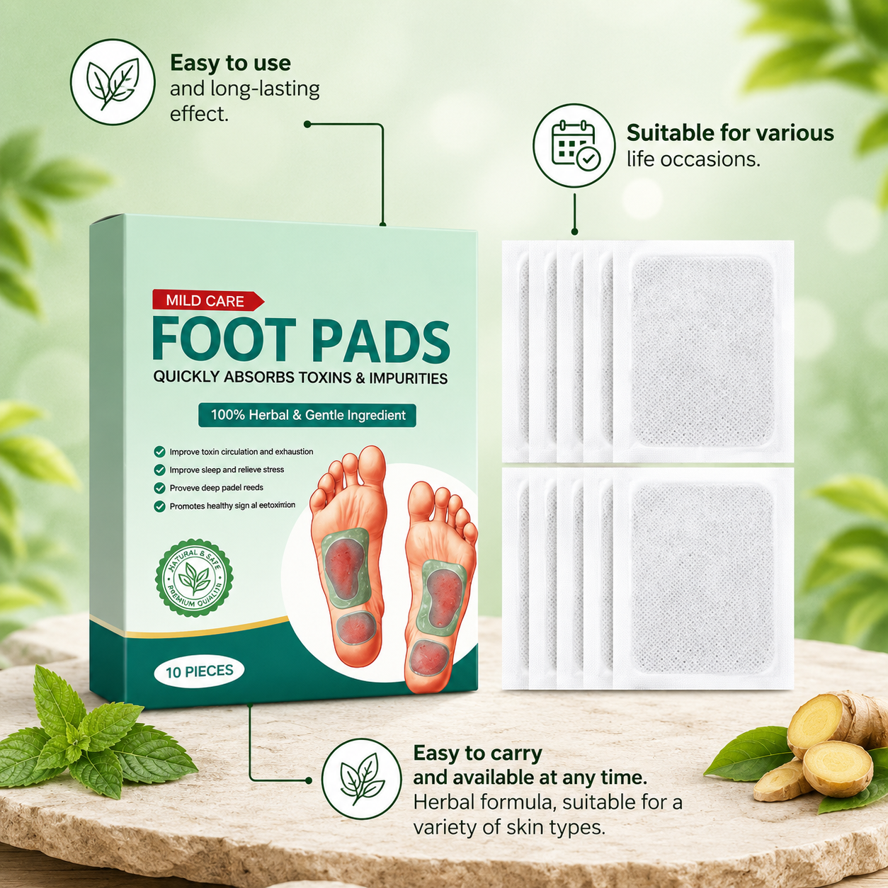 🌿Nature Step Care 💚 Plant-Based Comfort🌿🦶BUY 10 GET 20 FREE 🌱(Pack of 30)