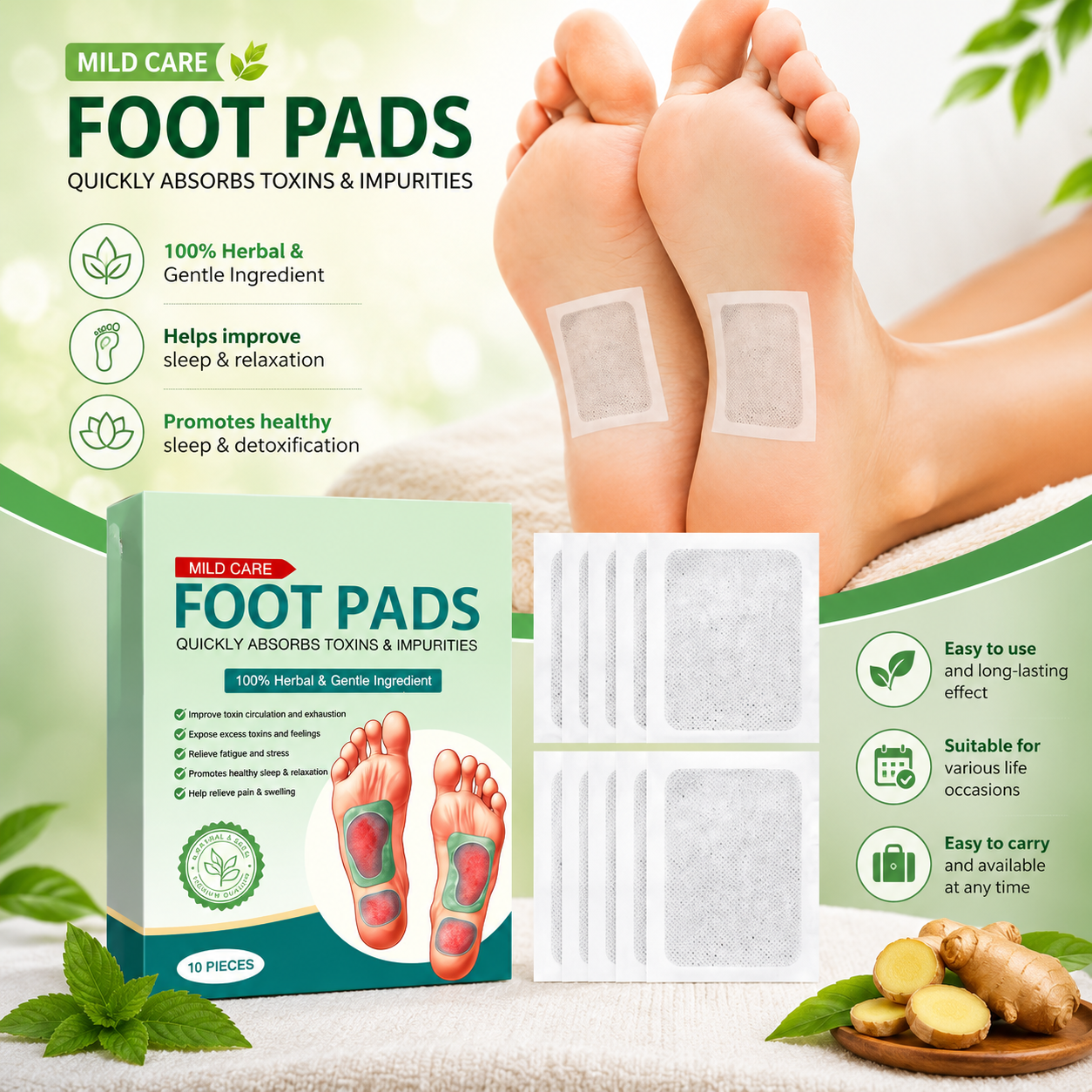 🌿Nature Step Care 💚 Plant-Based Comfort🌿🦶BUY 10 GET 20 FREE 🌱(Pack of 30)