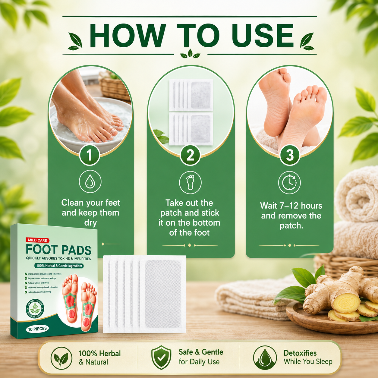 🌿Nature Step Care 💚 Plant-Based Comfort🌿🦶BUY 10 GET 20 FREE 🌱(Pack of 30)