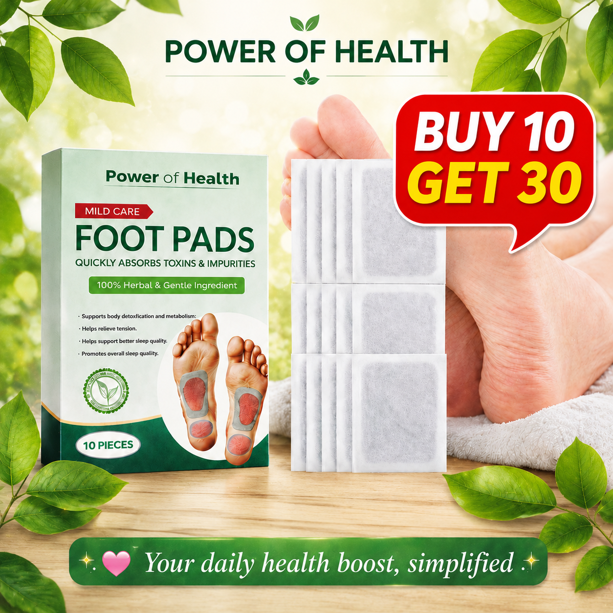 🌿Nature Step Care 💚 Plant-Based Comfort🌿🦶BUY 10 GET 20 FREE 🌱(Pack of 30)