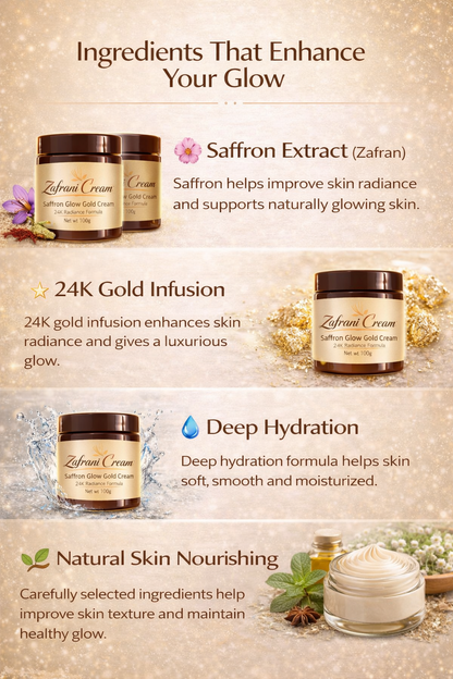 🥳Zafrani  Magic Glow Gold & White Body Cream Combo(Pack of 3 @699)🥳